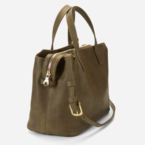 Parker Clay Napa Handbag in Olive